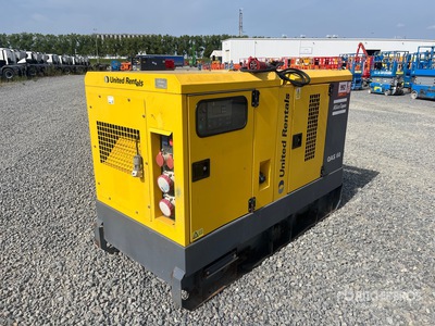 2017 Atlas Copco QAS60 60 kVA Skid-Mounted Zestaw prądotwórczy