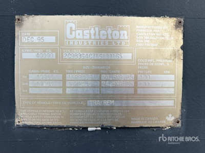 1996 Castleton 38 ft T/A Graan aanhanger