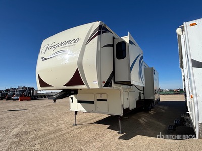 2014 Forest River Vengeance VGF39R12 43 ft Tri/A Toy Hauler Travel Trailer