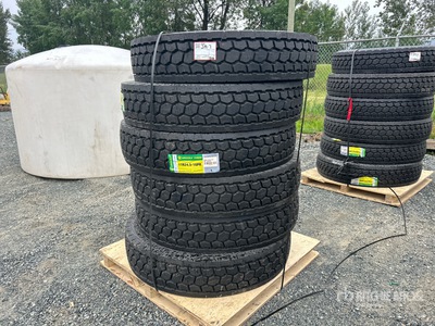 Quantity of (6) Grizzly 11R24.5 Neumáticos - Fits Semi Truck