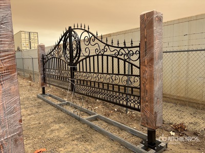 2026 Suihe SH-ST-20UF-1 20 ft x 8 ft Wrought Iron Bi-Parting Driveway Gate (Unused)