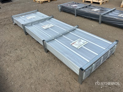 Quantity of (200) 2026 STARVOX S3048Y 3 ft x 10 ft Silver Corrugated Steel Panels (Unused)