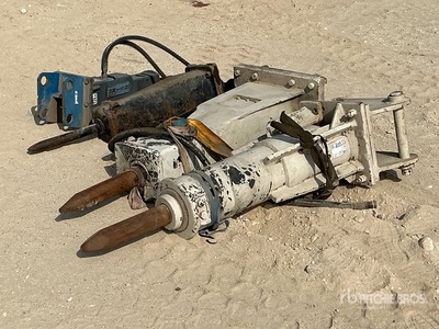 Quantity of (4) Hydraulic Breaker - Fits 4 - 7 ton excavators