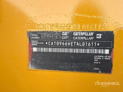 2012 Cat 966H Ładowarka kołowa