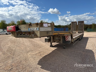 2000 Verem VPE3S42N Tri/A Tri/A Semi-Remorque Porte Engin 3 Essieux Lowboy Trailer