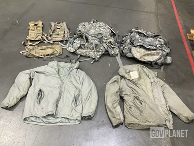 (11) Extreme Cold Weather Parkas, (2) Large Field Pack Sets & Assorted Items