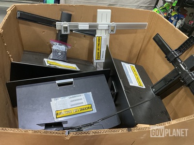 (4) Dual Monitor Standing Desk Converters