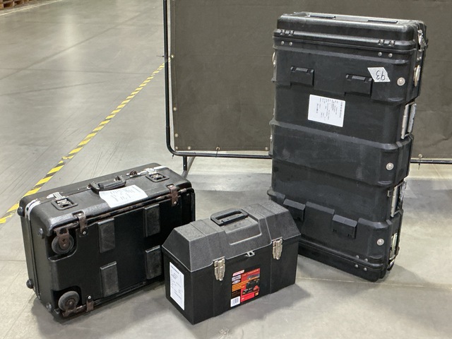 (2) Tool Boxes & (7) Assorted Storage Cases