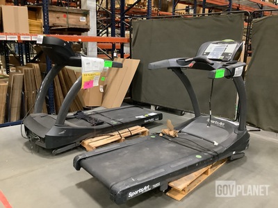 (2) Sports Art Fitness T655S Treadmills