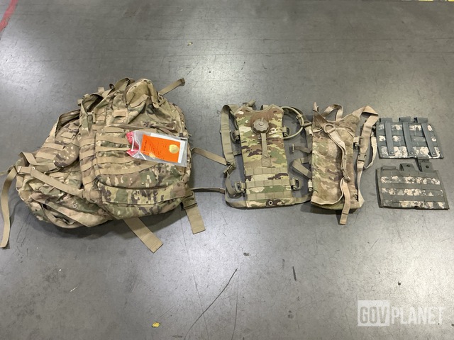 (64) M4 Three Mag Pouches (2) Medium Field Packs & Assorted Items