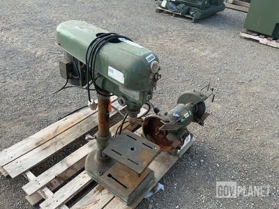 (1) General 34-04 Drill Press & (1) Black & Decker Type C Bench Grinder