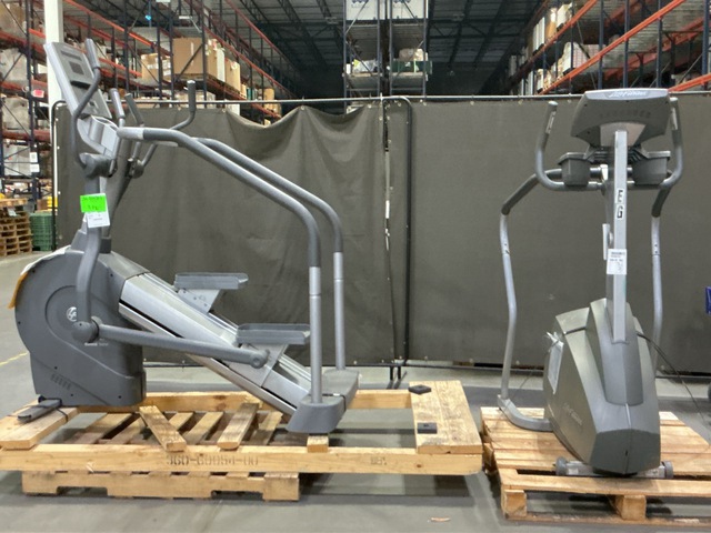 (2) Life Fitness Steppers