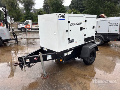2021 Doosan G40 40 kW Mobile Generator Set