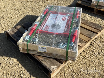 Quantity of (5) 2026 Suihe BC-5400 5400 lb Ratchet Binders & (10) 20 ft Chains (Unused)