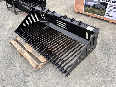 2026 GIYI GY-RB66N 66 in Rock Skid Steer Bucket (Unused)