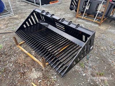 2026 GIYI GY-RB66N 66 in Skeleton Skid Steer Bucket (Unused)