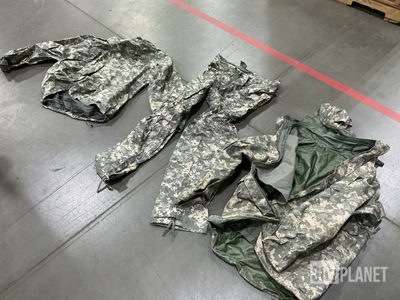 (9) Cold Weather Parkas, (9) Wet Weather Jackets & Assorted Items