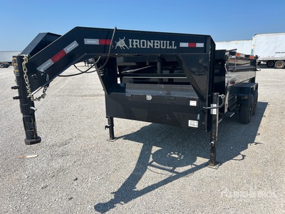 2024 Norstar Ironbull 15 ft T/A Gooseneck Remolque Bañera Ligero