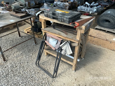 Dewalt Grease Gun, workbench with clamp and miscellaneous woodworking tools Varios, tienda, almacen, consumidor