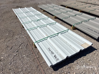 Quantity of (50) Kit Containers 12 ft Steel R Panel (Unused)