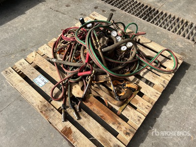 1/4 in Acetylene Lines, Assorted Valves. Straps