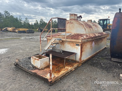 9000 L Skid Mounted Steel Diesel Fuel Tank
