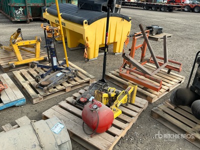 Portable Air Tank, Floor Jack, (2) Dump-Lok Safety Braces