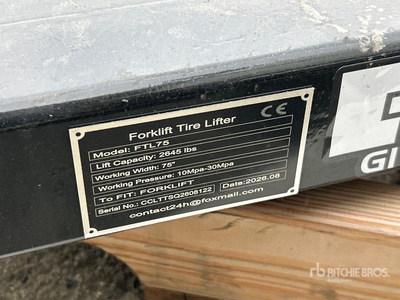 2026 GIYI GY-FTL75 75 in Forklift Tire Lifter 機械の付属品 (Unused)