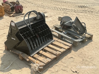 Concrete Mixer Bucket w/ Skid Steer Trencher (Unused)