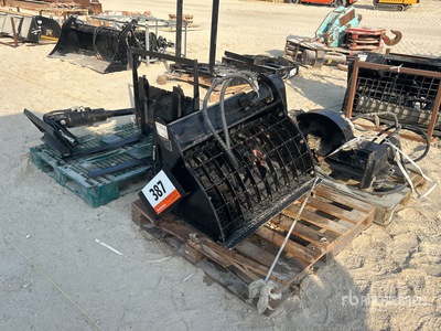 Concrete Mixer Bucket w/ Skid Steer Trencher (Unused)