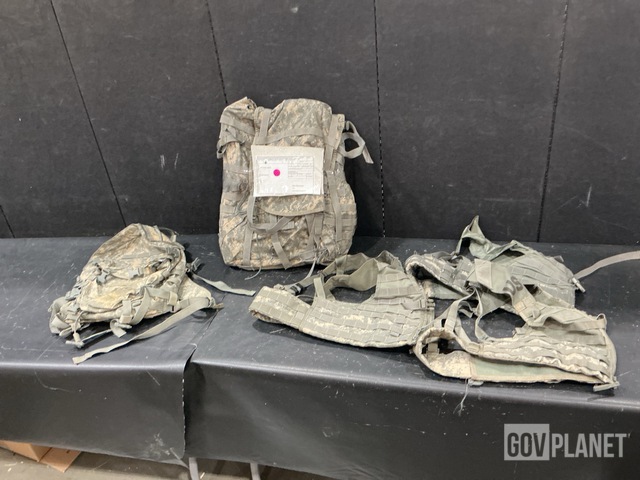 (11) Field Pack Sets, (57) Assault Packs, (16) Load Carriers & Assorted Items