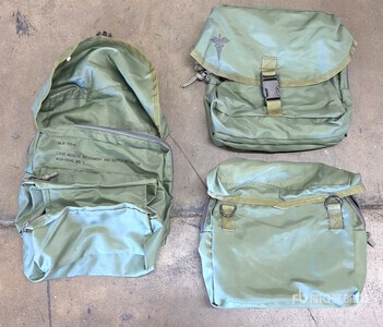 (30) Unused Vietnam OD Bandoleer Pouches & Assorted Items