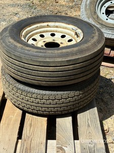 Quantity of (2) ST225/75R15 Tires w/ Wheels