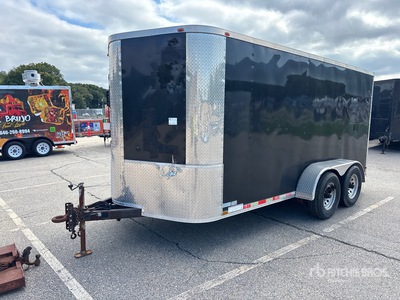 2017 Arisng 714VTRB 14 ft T/A Enclosed Trailer