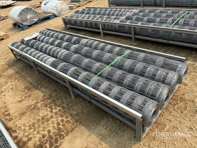 Quantity of (8) 4.9 ft x 164 ft Hot-Dip Galvanized Field Fencing