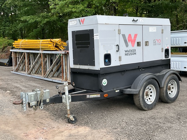 2019 Wacker Neuson G70 58 kW Mobile Generator Set 2019 Wacker Neuson G70 58 kW Mobile Generator Set