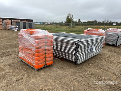8 ft x 6 ft Temporary Site Fence (Unused)