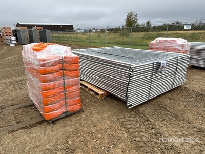 8 ft x 6 ft Temporary Site Fence (Unused)