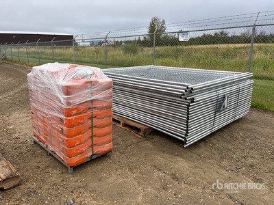 8 ft x 6 ft Temporary Site Fence (Unused)