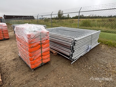 8 ft x 6 ft Temporary Site Fence (Unused)