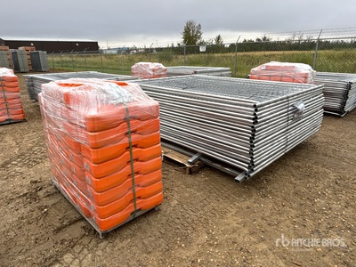 8 ft x 6 ft Temporary Site Fence (Unused)