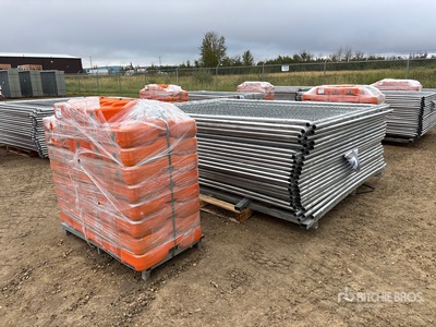 8 ft x 6 ft Temporary Site Fence (Unused)