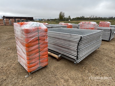 8 ft x 6 ft Temporary Site Fence (Unused)