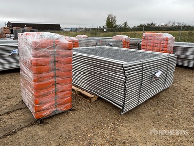 8 ft x 6 ft Temporary Site Fence (Unused)