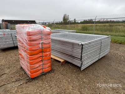 8 ft x 6 ft Temporary Site Fence (Unused)