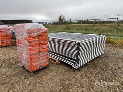 8 ft x 6 ft Temporary Site Fence (Unused)