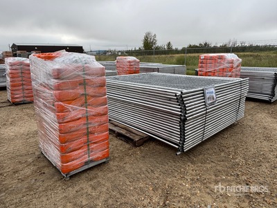8 ft x 6 ft Temporary Site Fence (Unused)