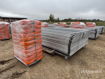 8 ft x 6 ft Temporary Site Fence (Unused)