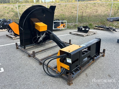 2026 GIYI GY-ECA74 54 in Articulating Skid Steer Brush Cutter (Unused)