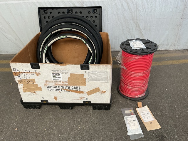 (1) Non-Metallic Hose, (1) Spool of Flexible Tubing & Assorted Items (1) Non-Metallic Hose, (1) Spool of Flexible Tubing & Assorted Items